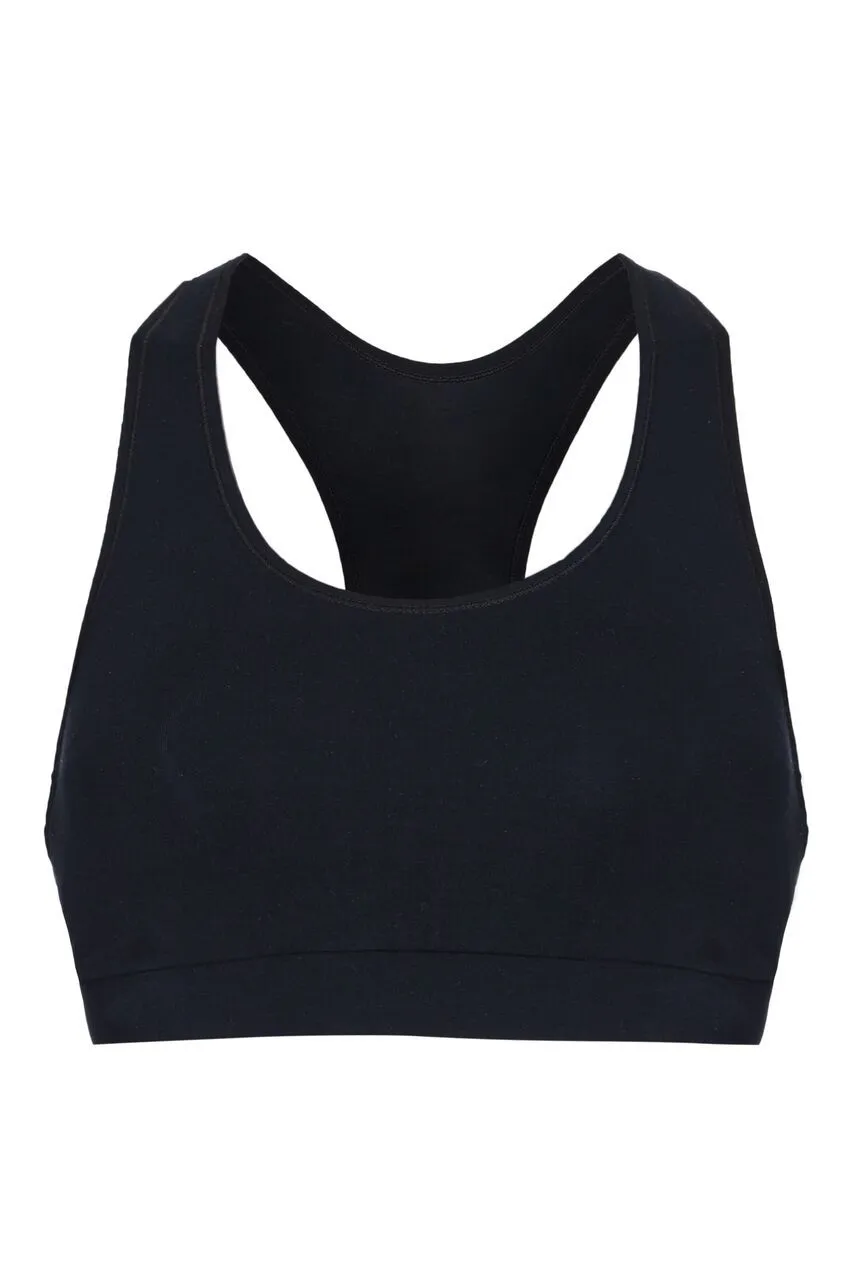 Black Micro Modal Bralette - Image 4