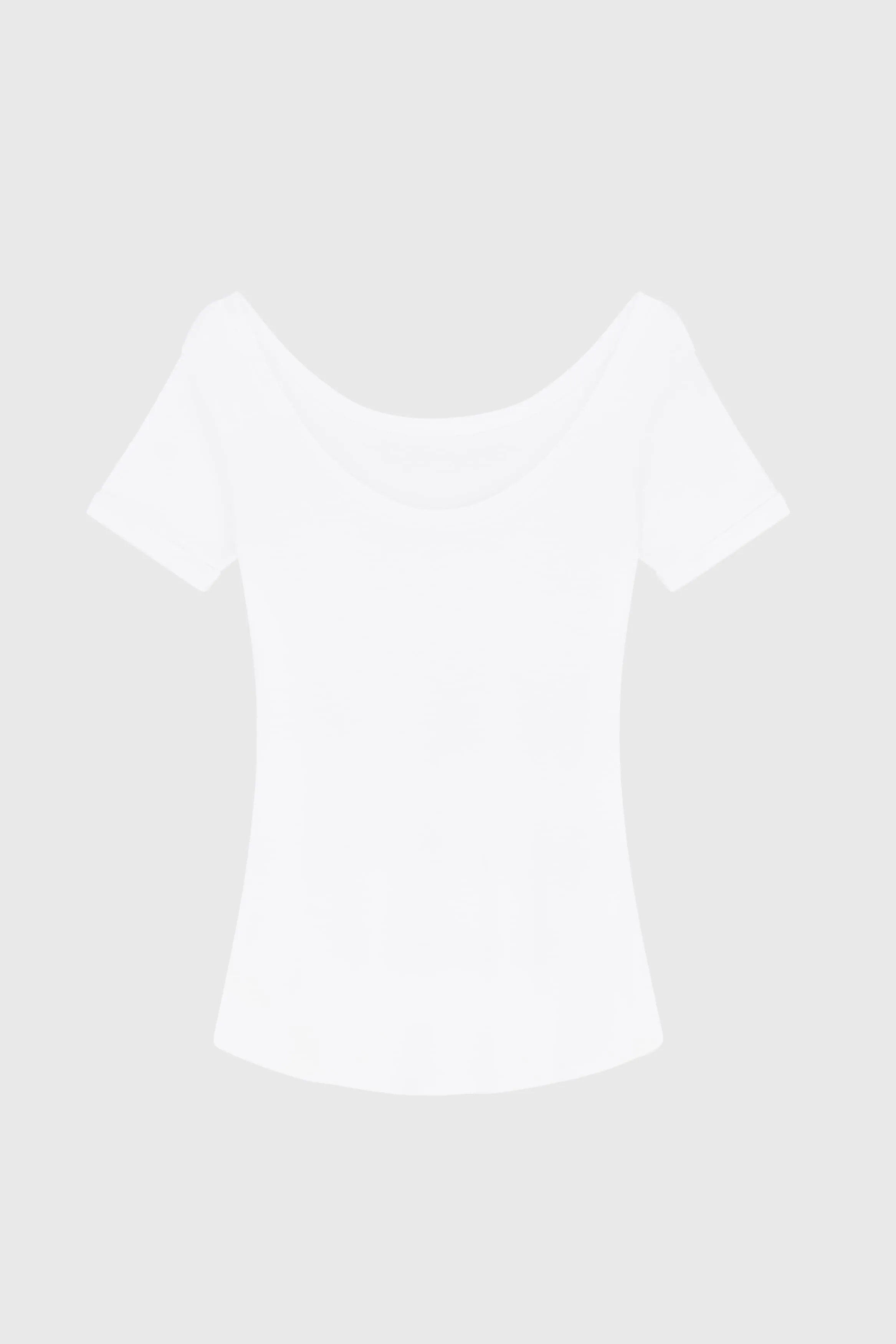Boat Neck Cotton Modal Blend T-shirt - Image 4
