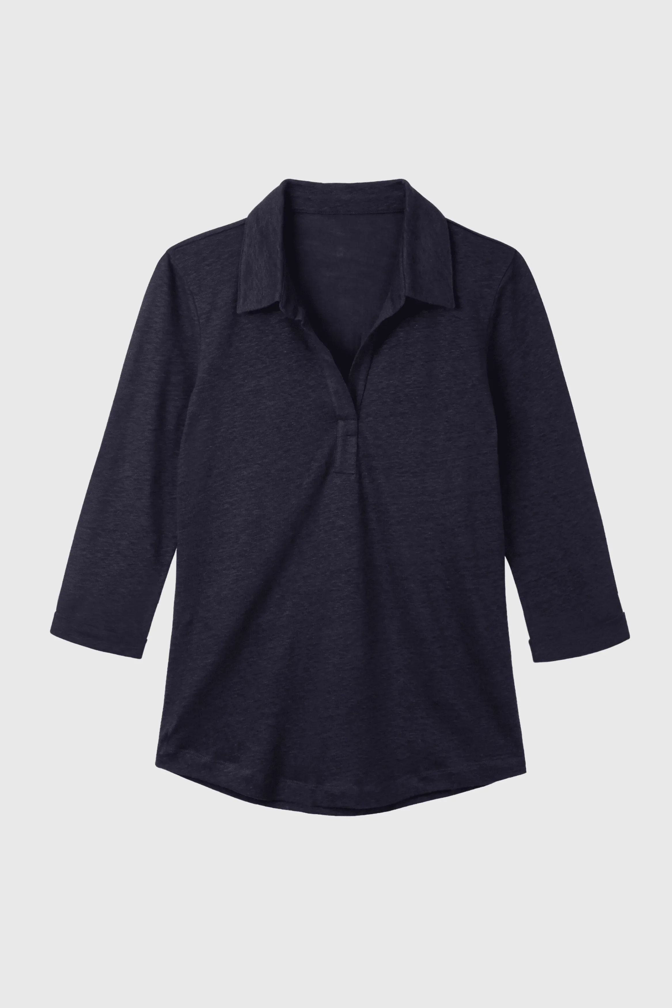 Collared Linen T-shirt - Image 4