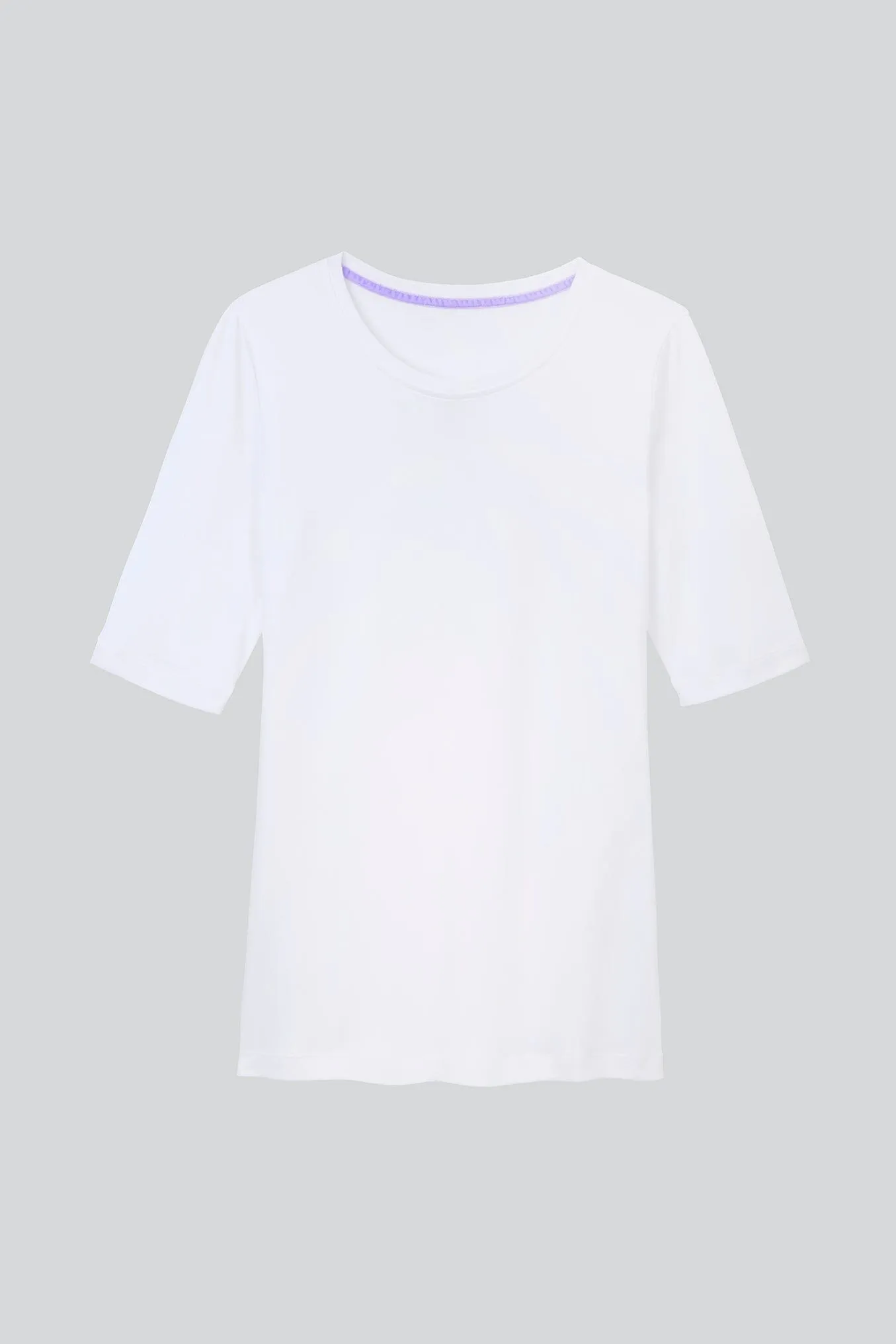 Half Sleeve Crew Neck Cotton Modal Blend T-shirt - Image 4