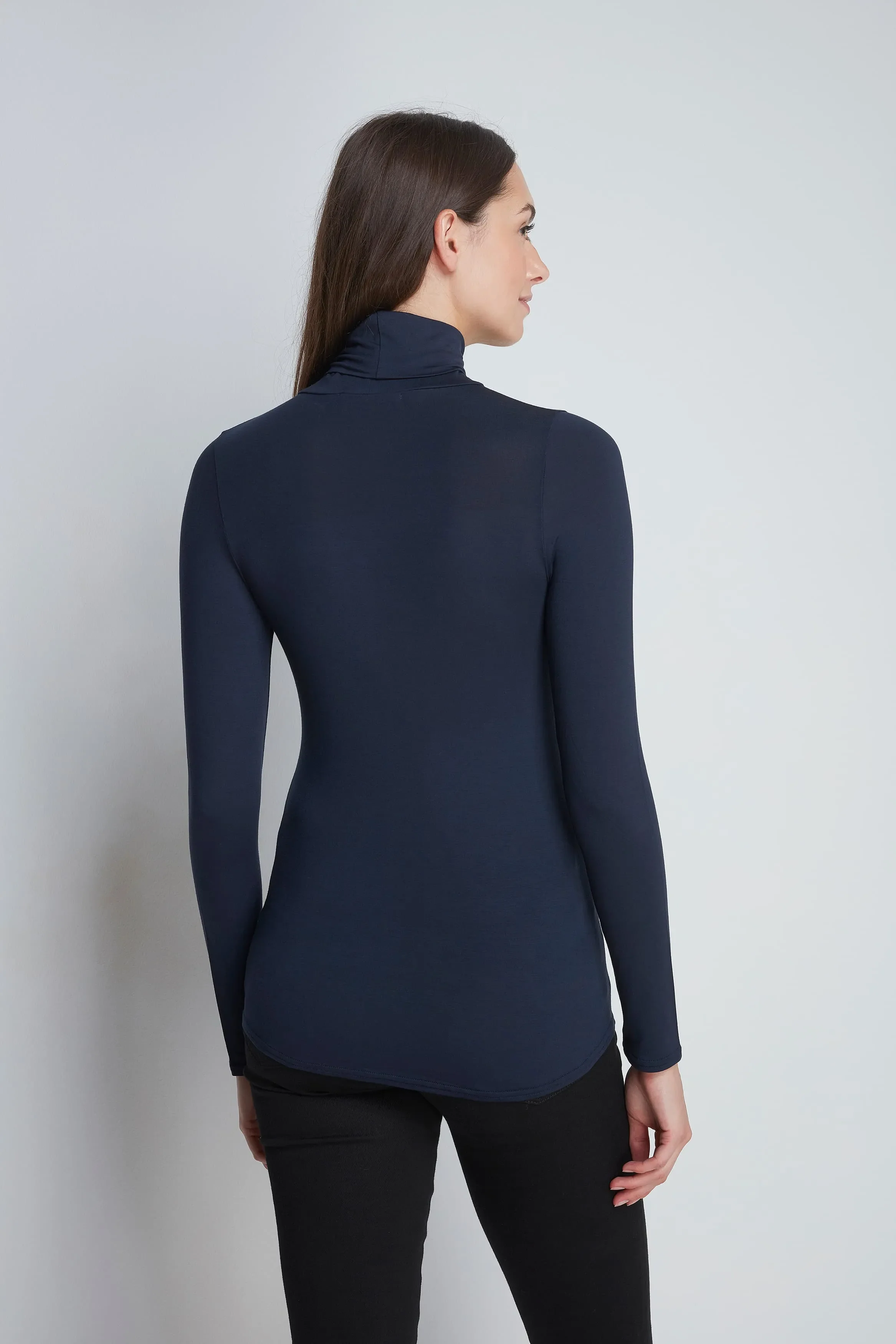 Roll Neck Micro Modal Top - Image 8
