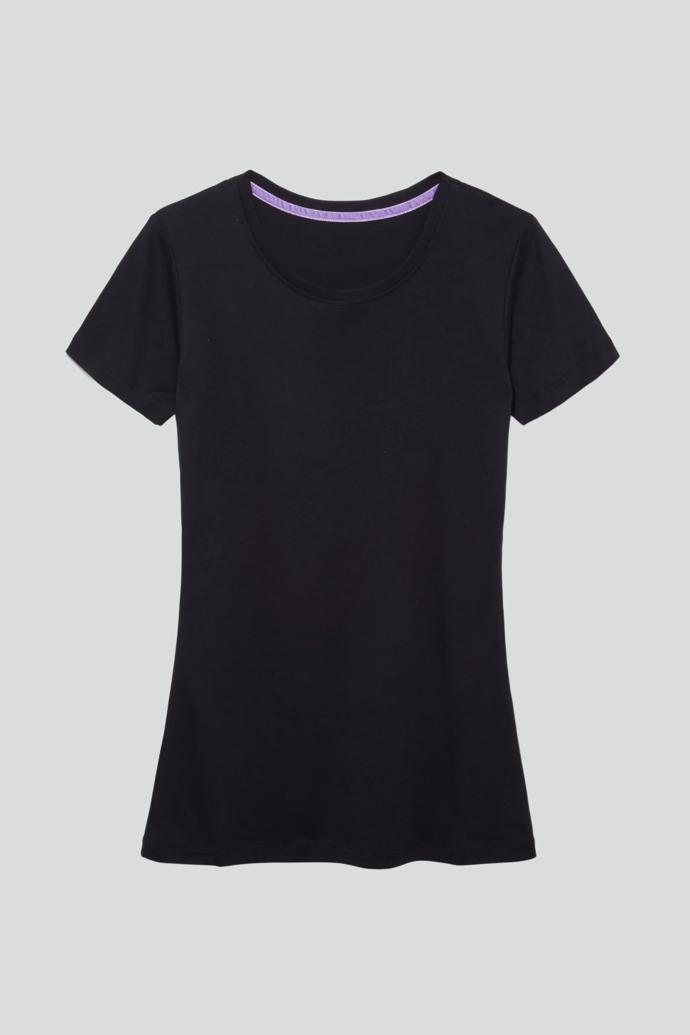 Short Sleeve Crew Neck Cotton Modal Blend T-shirt - Image 4