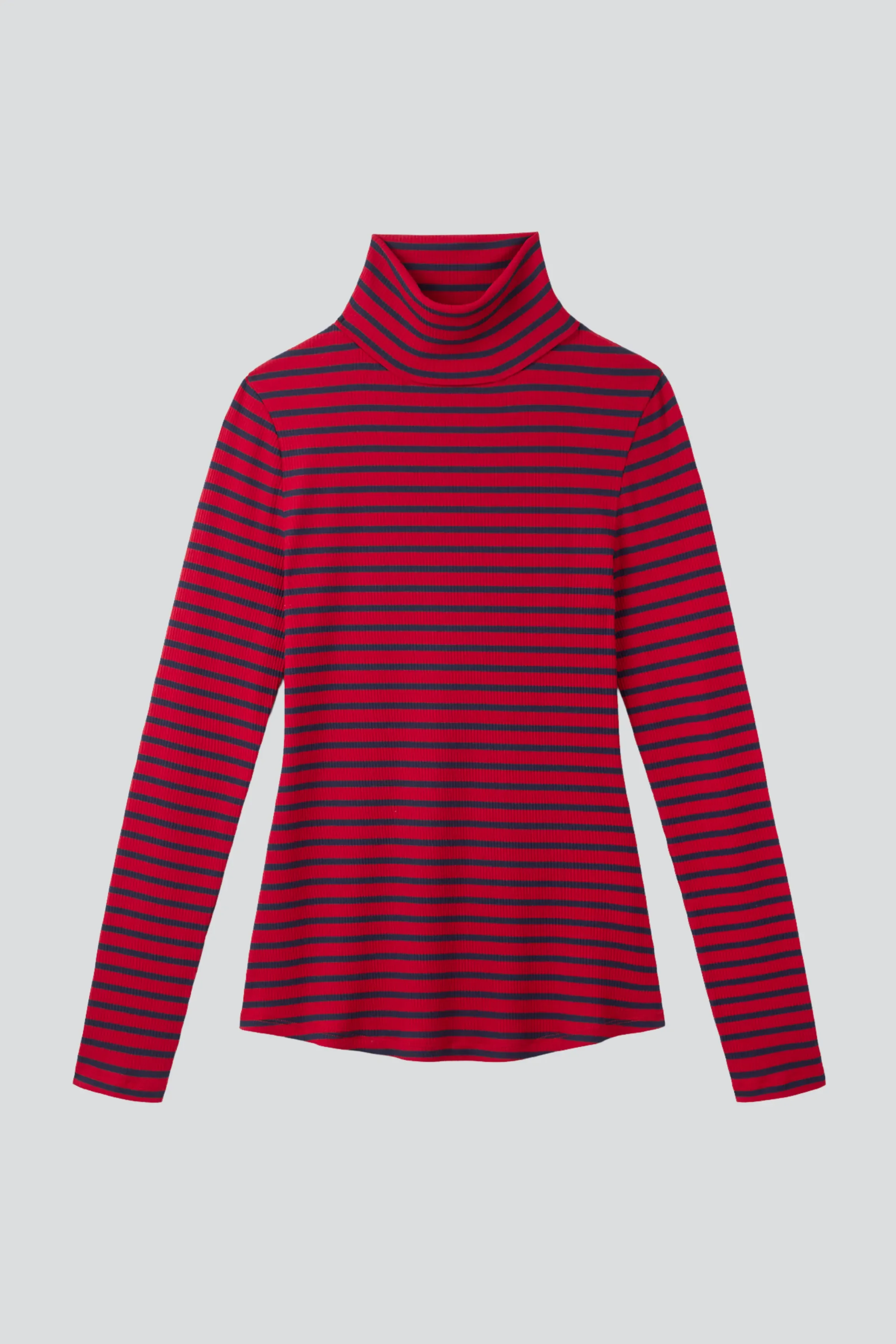 Striped Cotton Roll Neck - Image 4