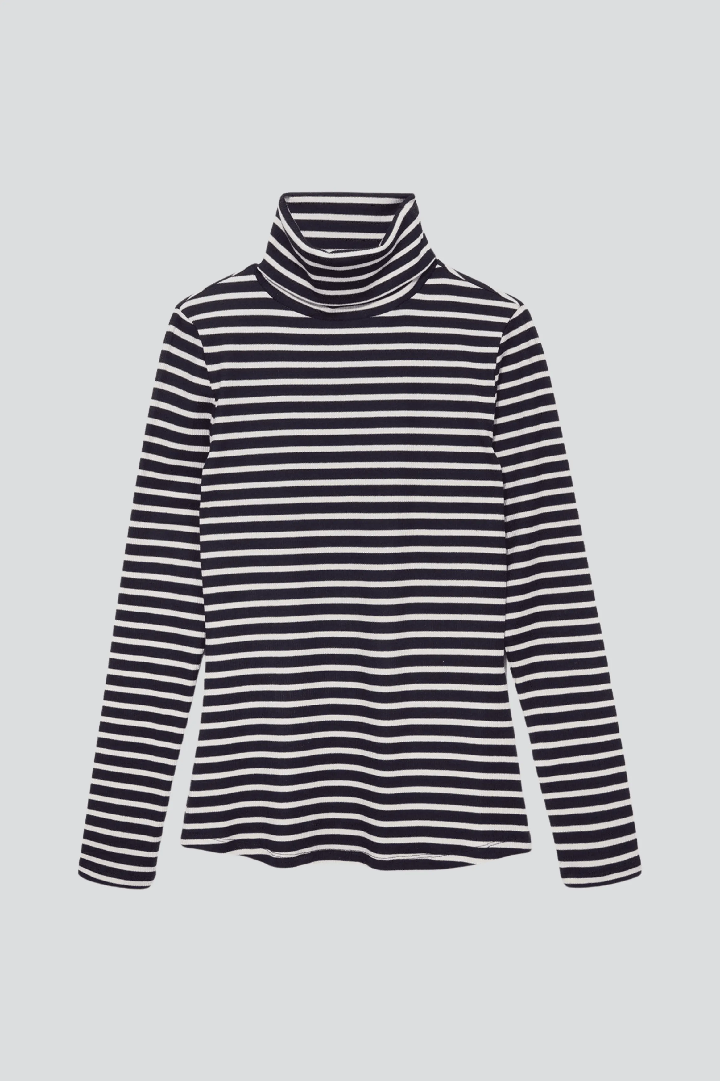 Striped Cotton Roll Neck - Image 8