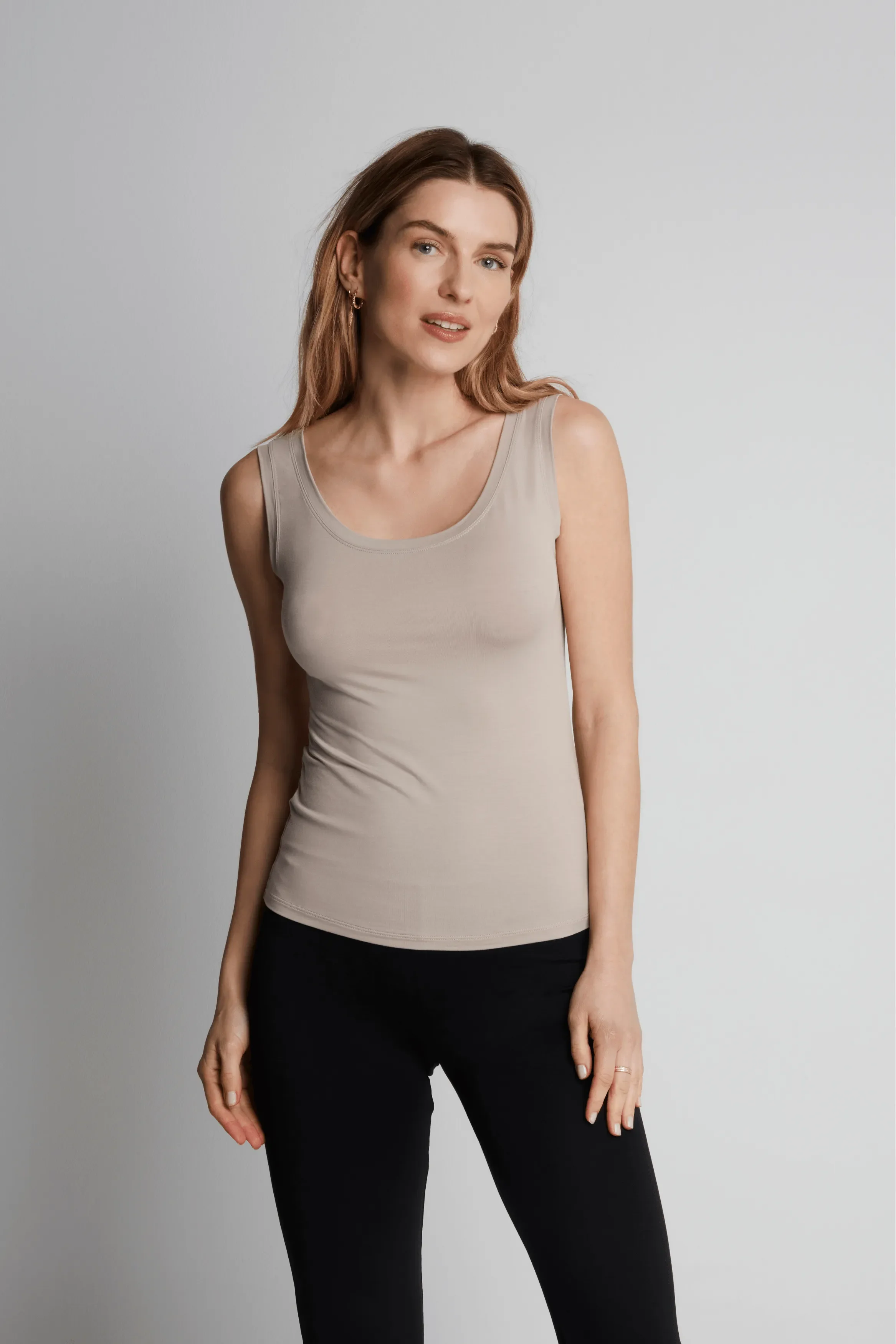Sleeveless Micro Modal Vest Top - Image 11