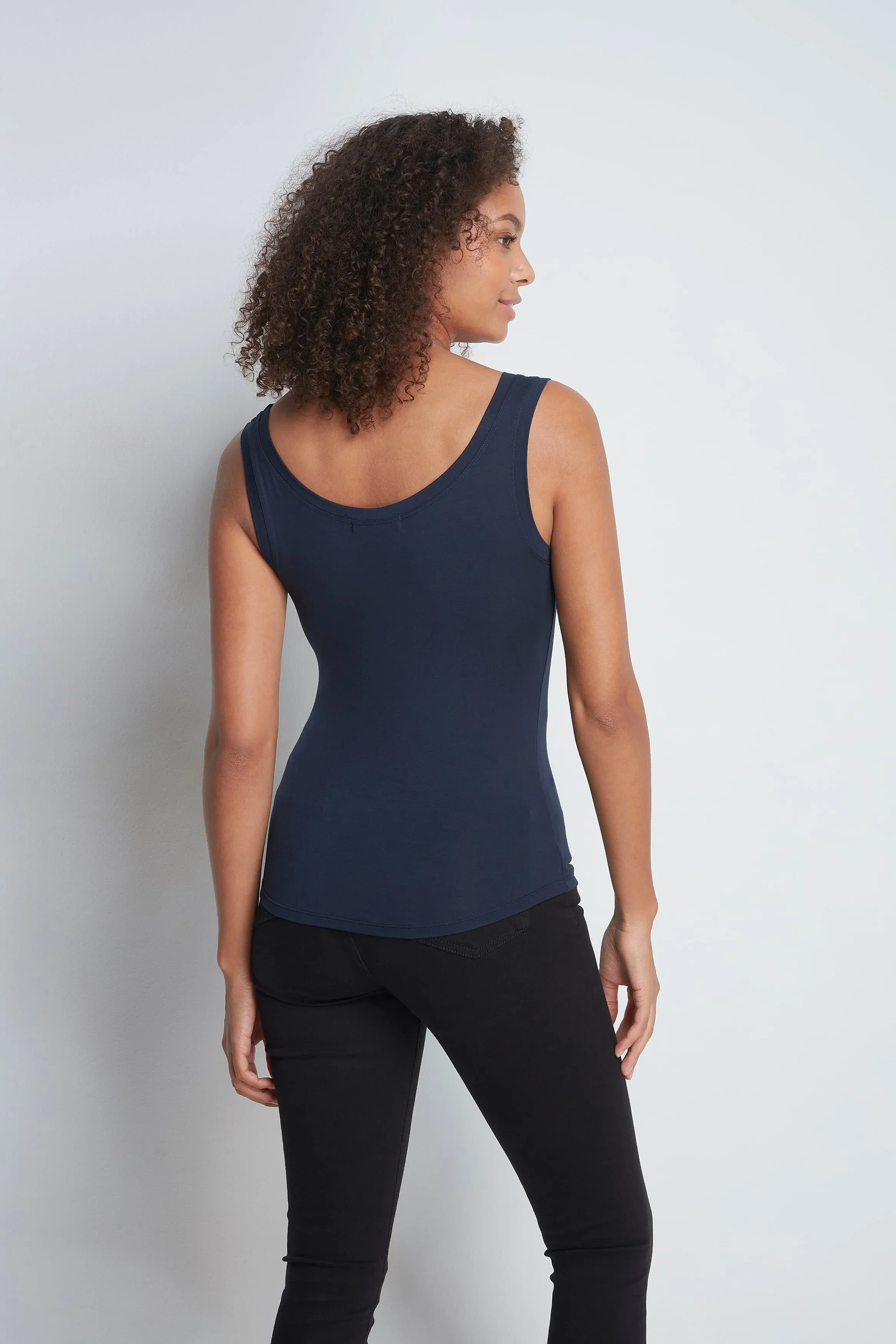 Sleeveless Micro Modal Vest Top - Image 12