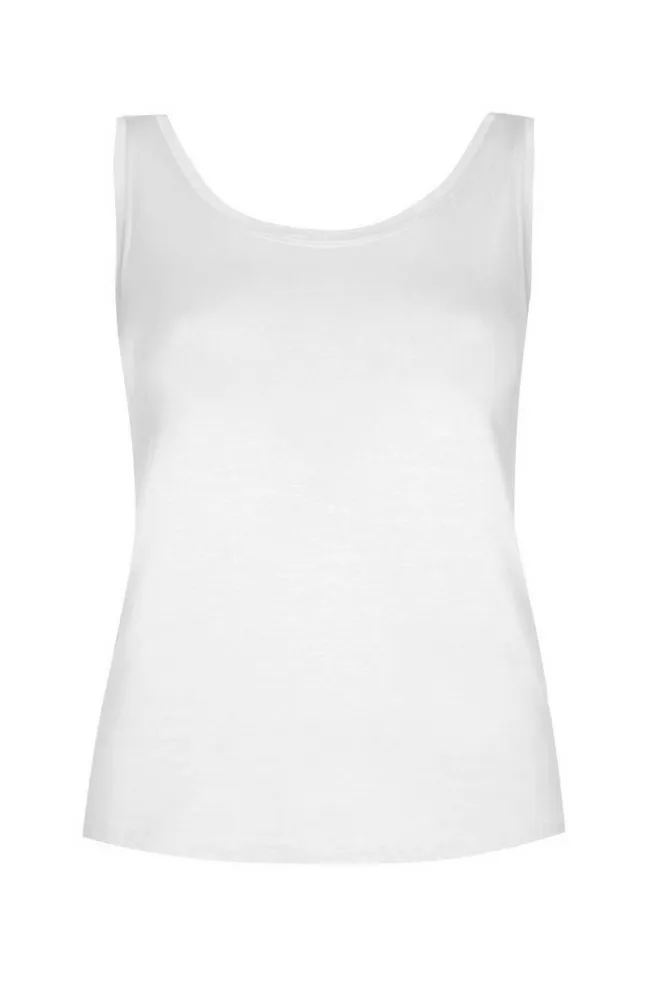 Sleeveless Micro Modal Vest Top - Image 14
